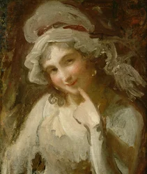 Studio di una giovane donna sorridente